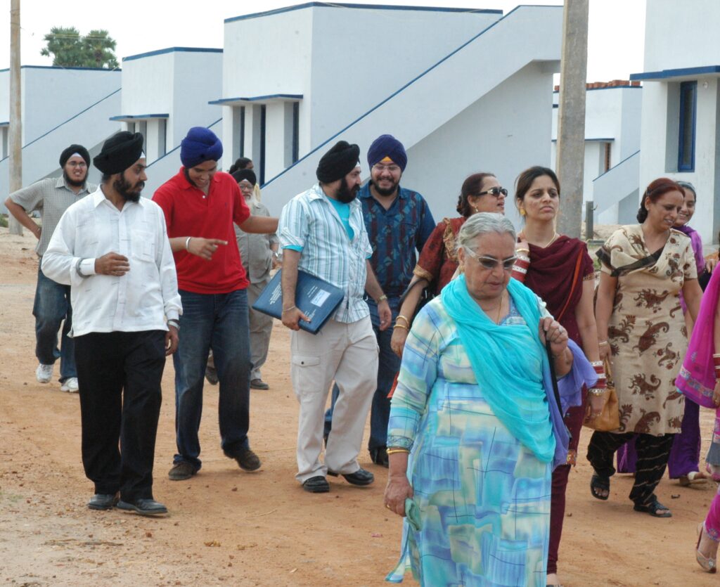 Site inspection at Mullukuturai village before handover of the completed houses